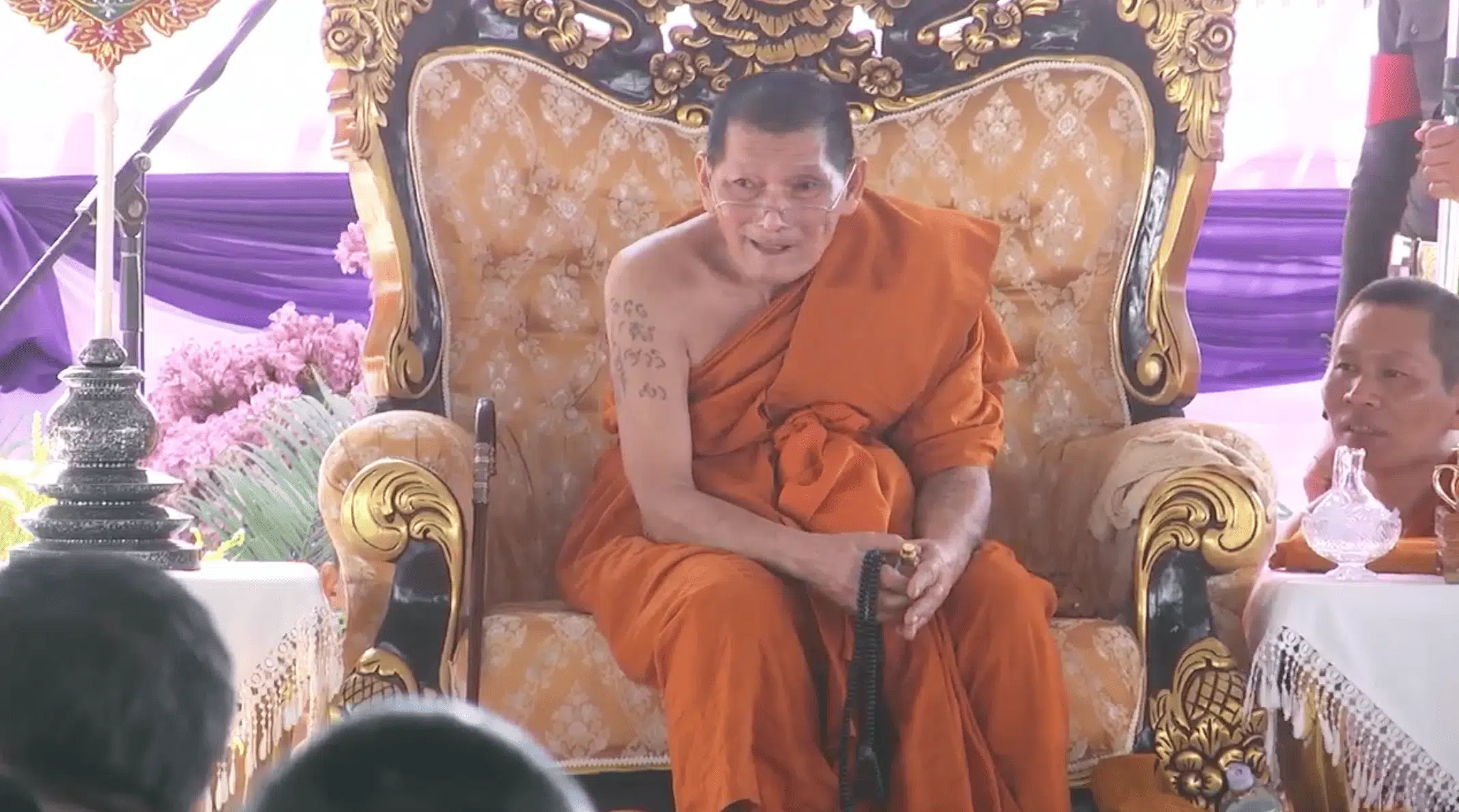 หลวงปู่ศิลา ในงาน พิธีบำเพ็ญกุศลอายุวัฒนมงคล 80 ปี "หลวงปู่ศิลา"